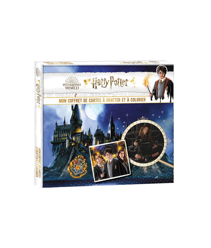 Mon coffret cartes à gratter et à colorier Harry Potter