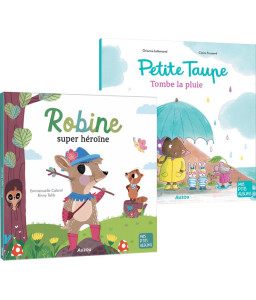 Petite Taupe, tombe la pluie + Robine, super héroïne