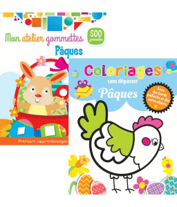 Mon atelier gommettes + Coloriages sans dépasser