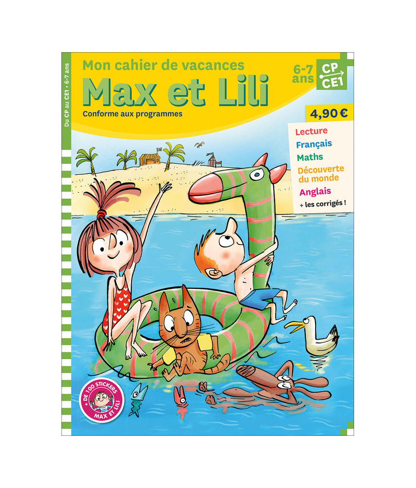 Mon cahier de vacances Max et Lili - CP-CE1