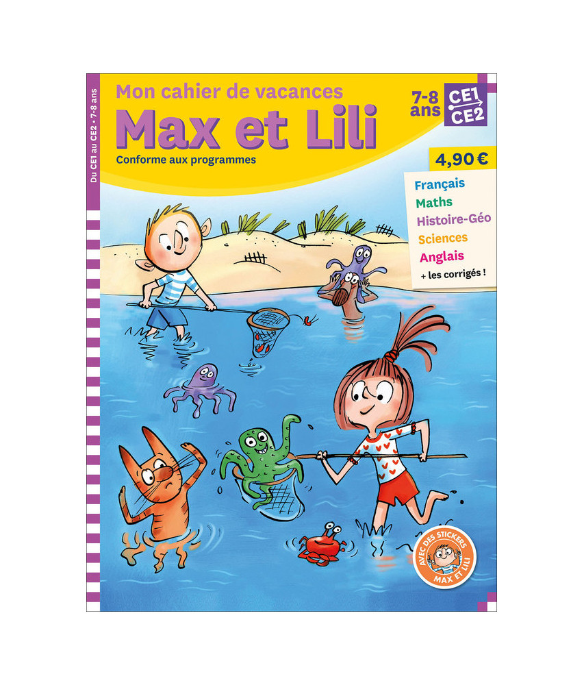 Mon cahier de vacances Max et Lili - CE1-CE2