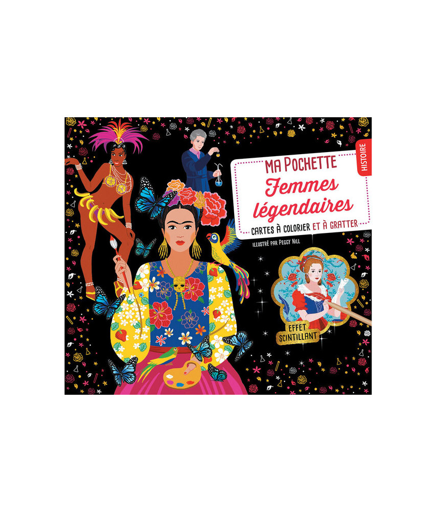 Cartes à colorier et à gratter Femmes Légendaires Cartes à colorier et à gratter Femmes Légendaires