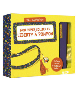 Mon super collier en Liberty à pompon