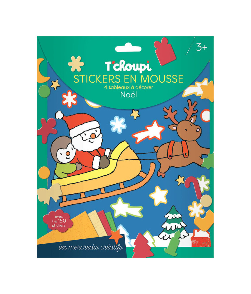 T'CHOUPI - stickers en mousse - 4 tableaux à décorer T'CHOUPI - stickers en mousse - 4 tableaux à décorer