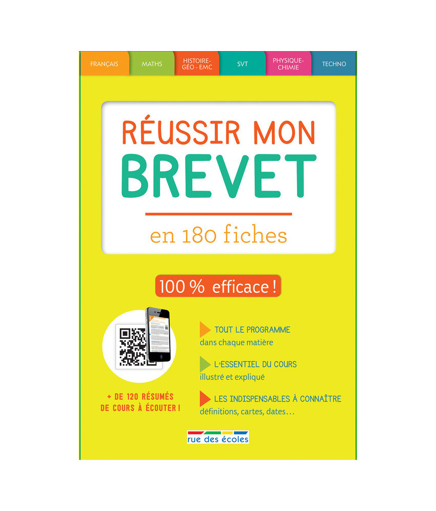 Réussir mon brevet en 180 fiches Réussir mon brevet en 180 fiches