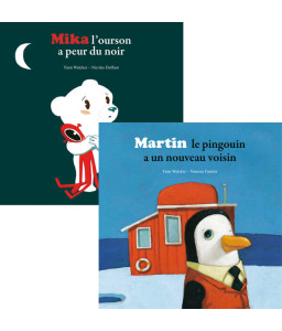 Mika l'ourson a peur du noir - Martin le pingouin a un