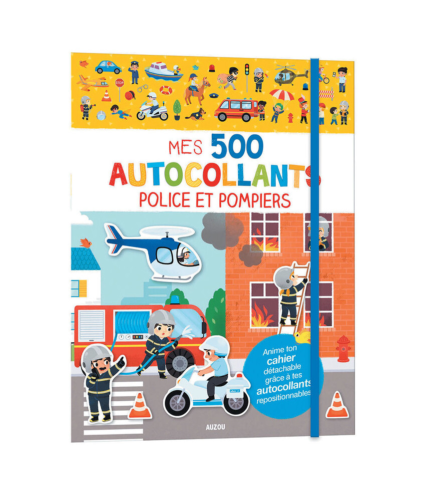 Mes 500 autocollants La police Les pompiers