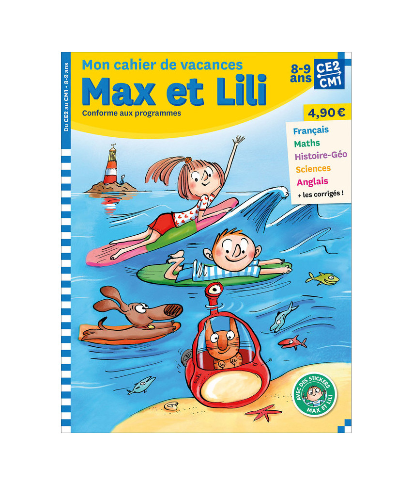 Mon cahier de vacances Max et Lili - CE2-CM1