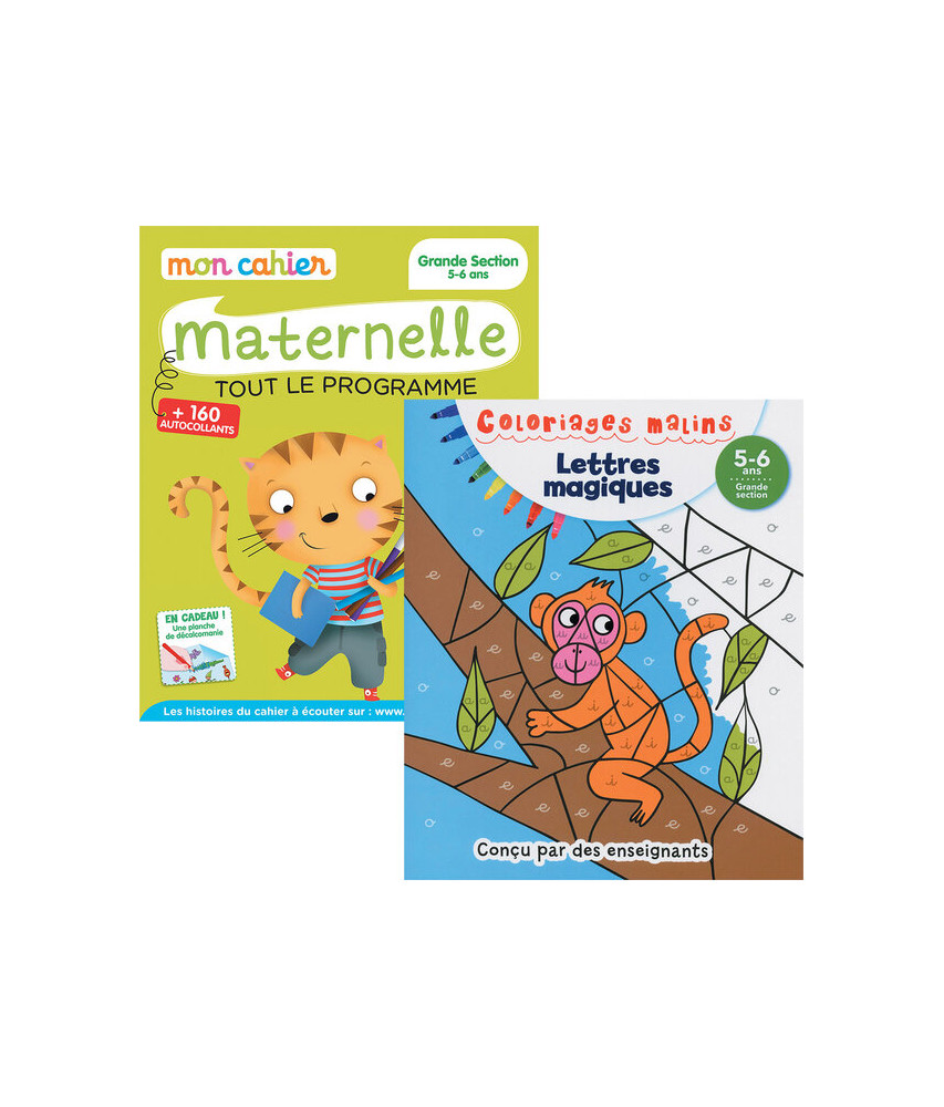 Cahier Maternelle + Coloriage malin Grande section Cahier Maternelle + Coloriage malin Grande section