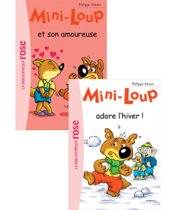 Mini-Loup et son amoureuse - adore l'hiver !