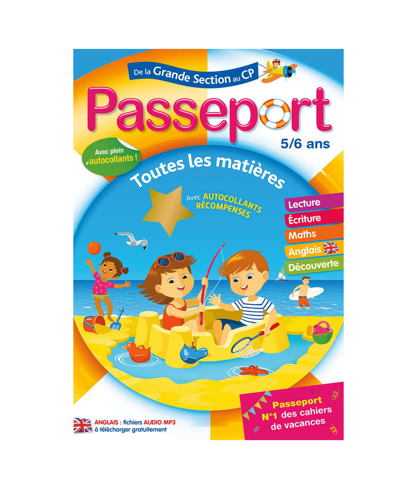 Cahier de vacances de la grande section vers le CP Passeport