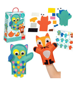 Kit 2 marionnettes Hibou - Renard