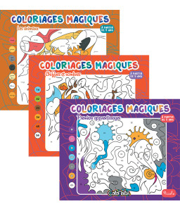 Coloriages magiques - Les animaux + Chiffres et nombres + Premiers apprentissages