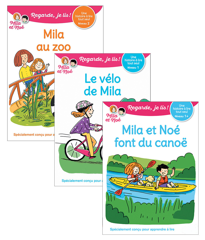 Mila au zoo + Le vélo de Mila + Mila et Noé font du canoë