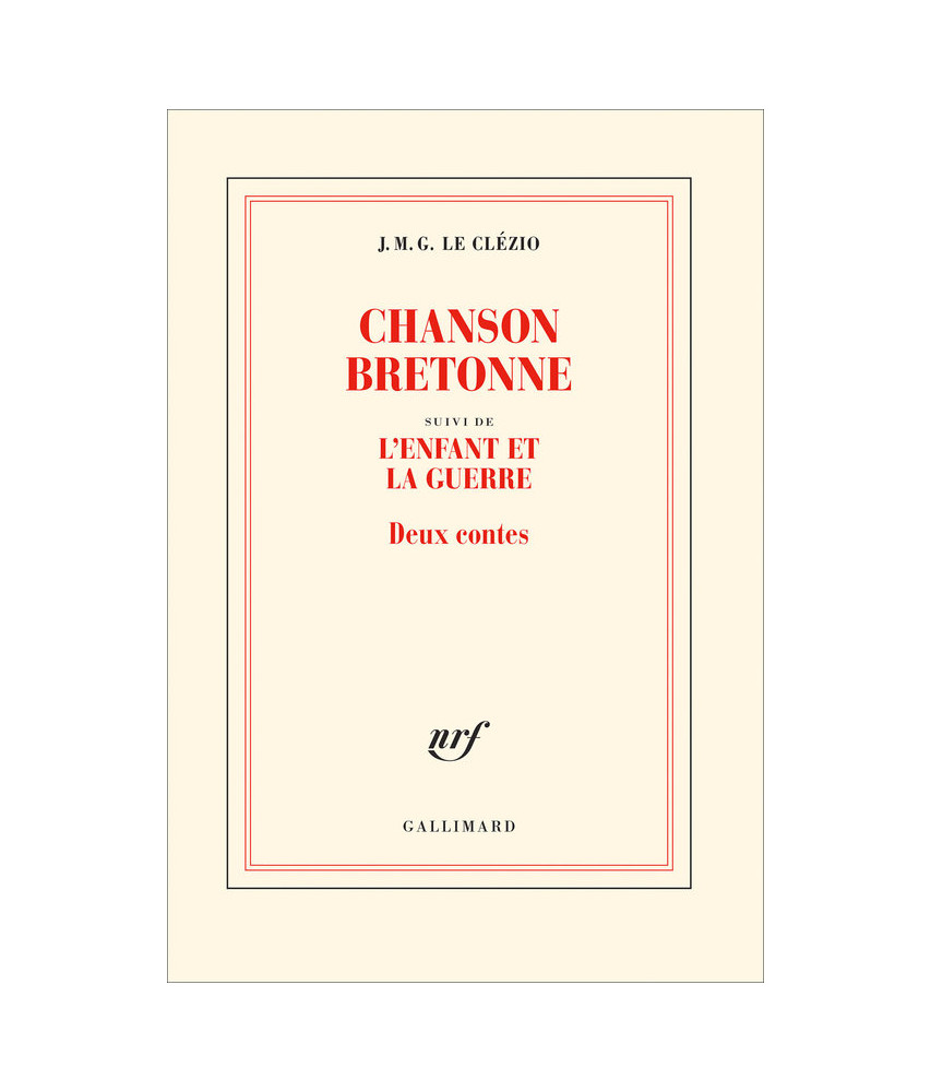 Chanson bretonne suivi de L'enfant et la guerre
