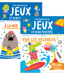Bloc de Jeux et d'activités - A la mer + Vive les vacances !