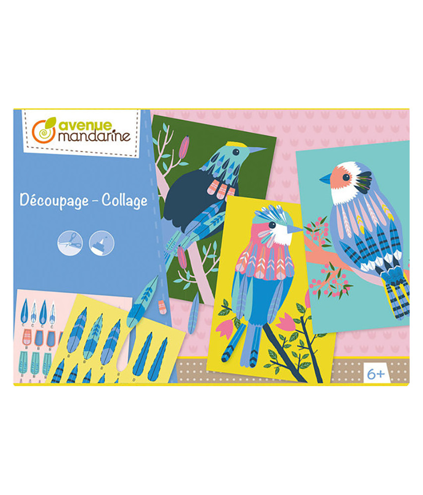 DÉCOUPAGE - COLLAGE – OISEAUX