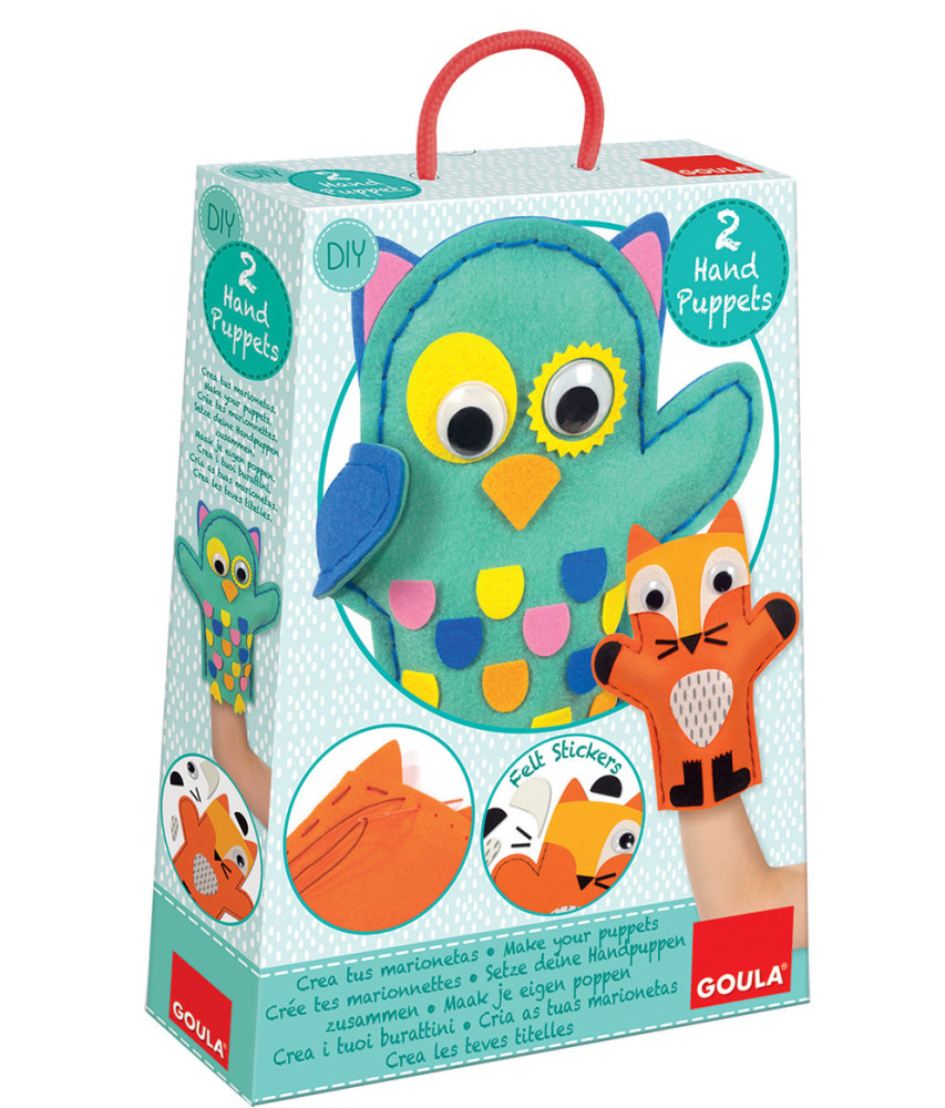 Kit 2 marionnettes Hibou - Renard