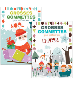 Grosses gommettes pour petites mains - Noël + L'Hiver