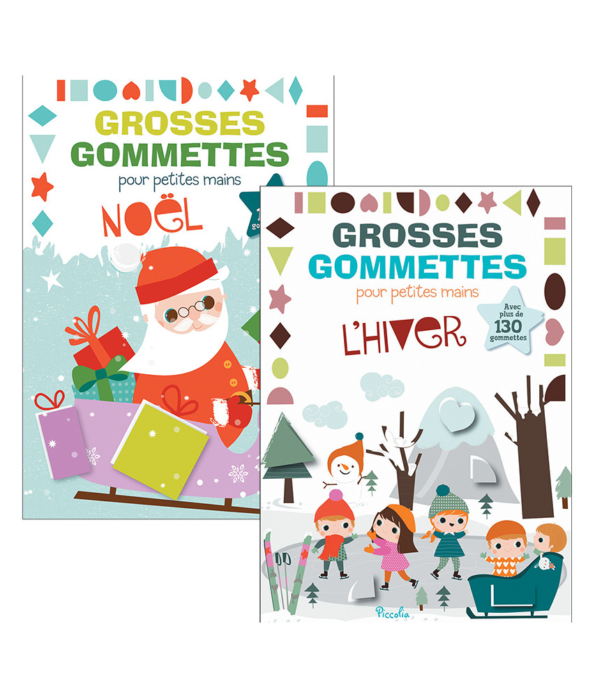 Grosses gommettes pour petites mains - Noël + L'Hiver