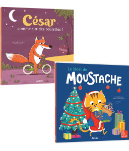 César comme sur des roulettes + Le noël de Moustache