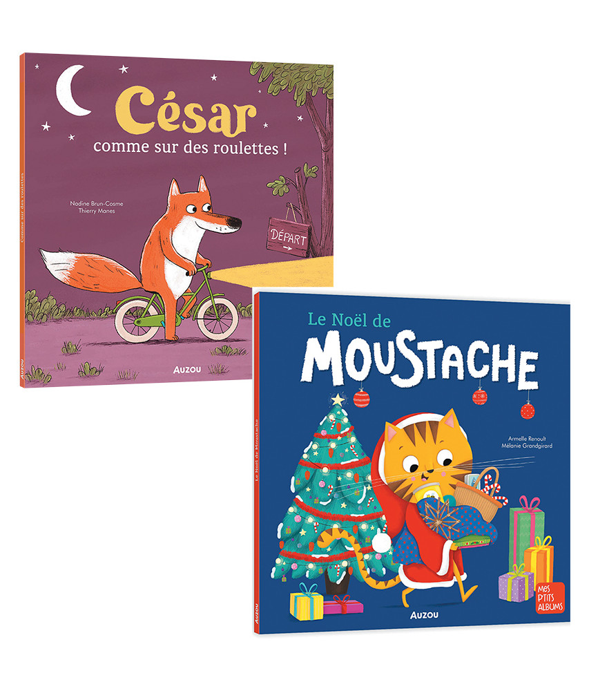 César comme sur des roulettes + Le noël de Moustache