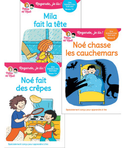 Mila fait la tête, Noé chasse les cauchemars, Noé fait des crêpes