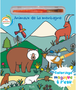 Coloriages magiques à l'eau, Les animaux de la montagne