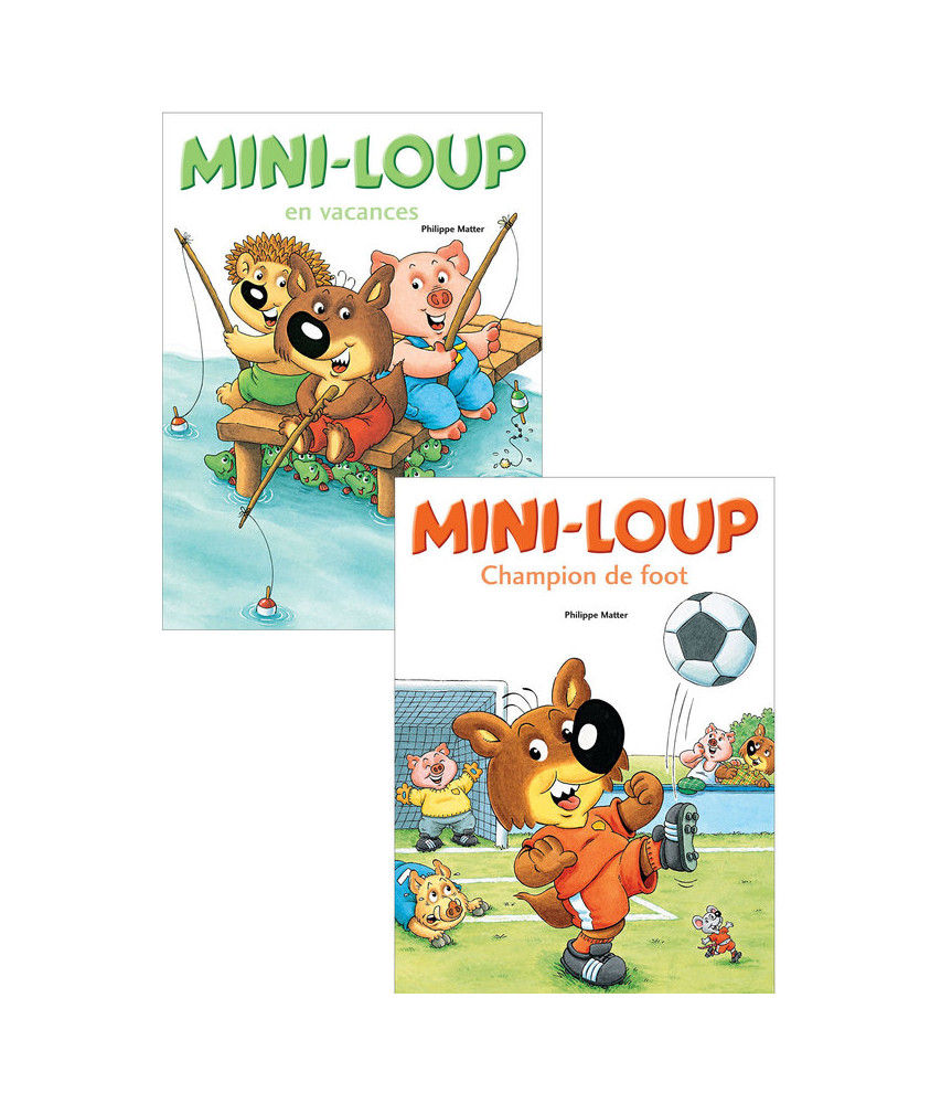 Mini Loup : Mini Loup champion de foot - Mini Loup en vacanc