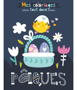 Ma chasse aux œufs de Pâques - Mes coloriages tout doux, Pâques