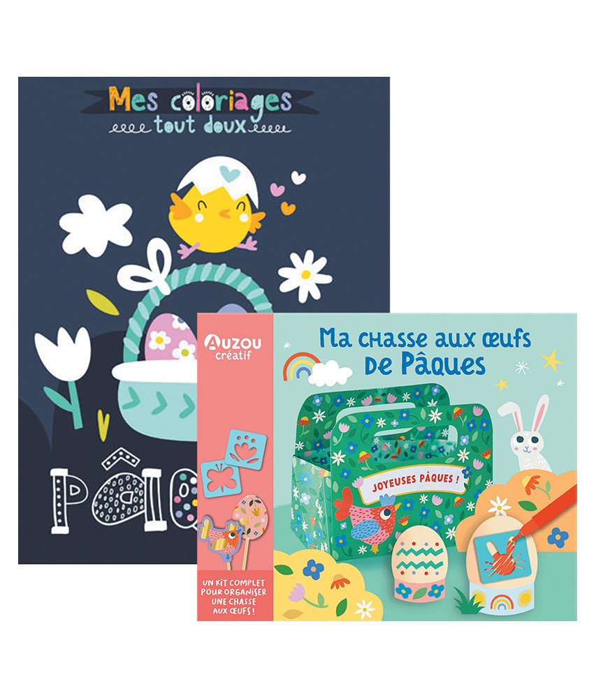 Ma chasse aux œufs de Pâques - Mes coloriages tout doux, Pâques