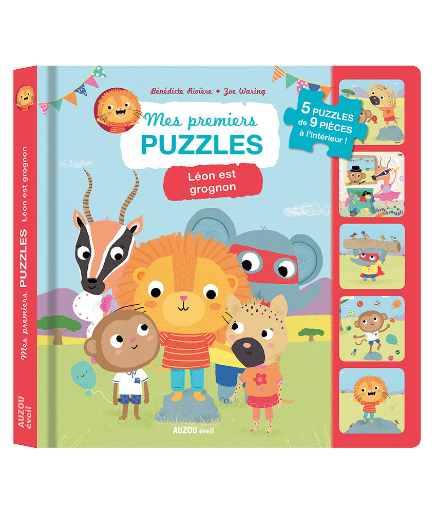 Mon premier livre puzzle, Léon est grognon