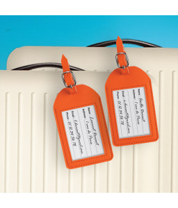 Le duo d'étiquettes bagage