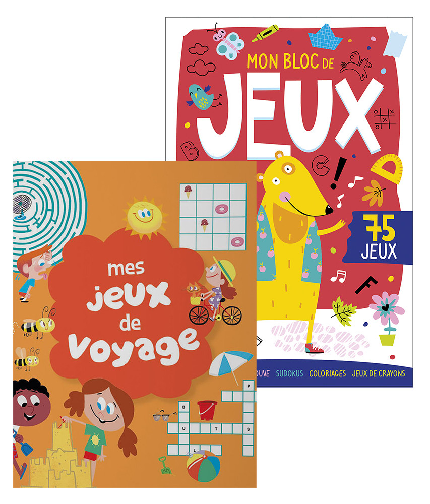 Mes jeux de voyage + Mon bloc de jeux