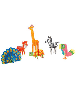 Animaux 3D à colorier