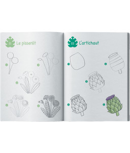 Mes 300 modèles à dessiner en pas à pas, Nature