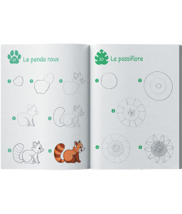Mes 300 modèles à dessiner en pas à pas, Nature
