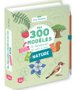 Mes 300 modèles à dessiner en pas à pas, Nature