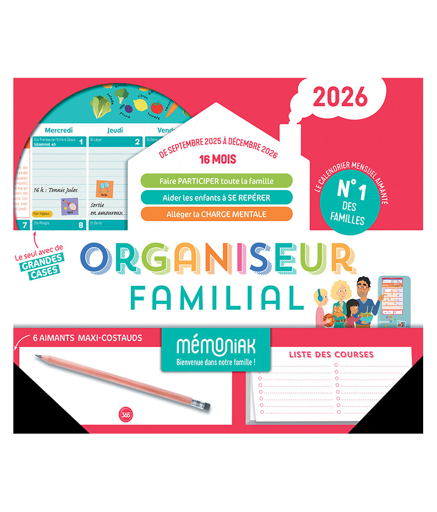 Organiseur familial mémoniak 2025-2026