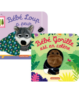 Bébé loup a peur, Bébé Gorille est en colère