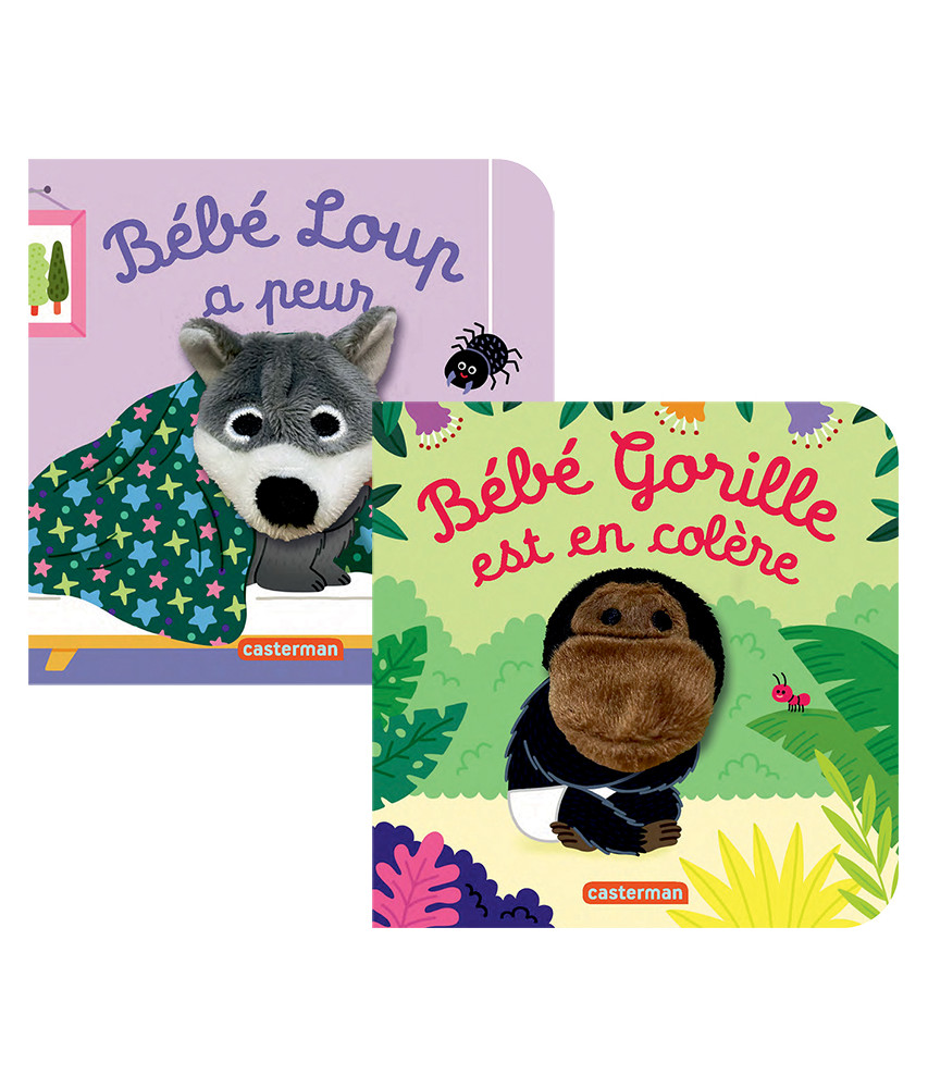 Bébé loup a peur, Bébé Gorille est en colère