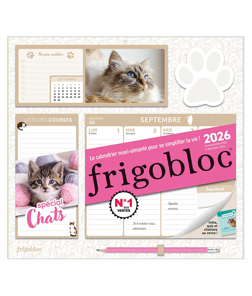 Frigobloc Spécial Chats 2025-2026