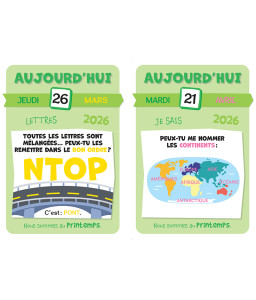 Mon premier calendrier 2025-2026