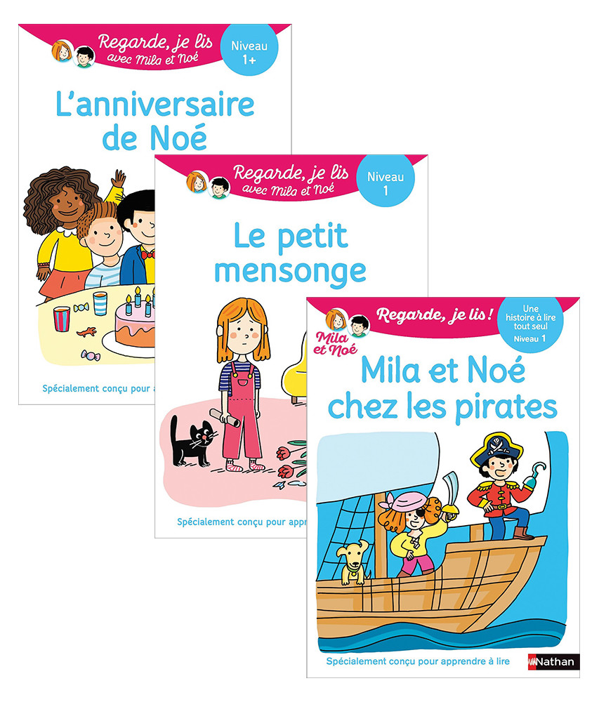 Mila et Noé chez les Pirates, le petit mensonge, l'anniversaire de Noé