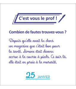 Mini calendrier 365 jours sans faute !