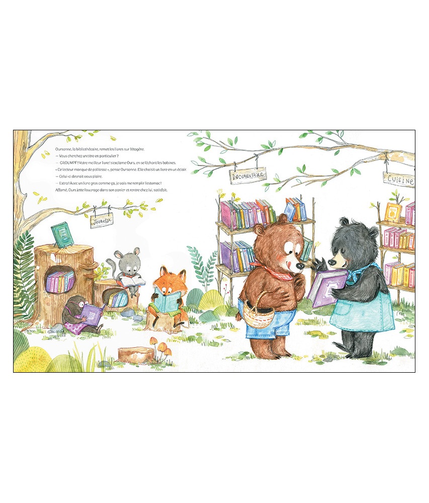 L'ours qui voulait dévorer les livres