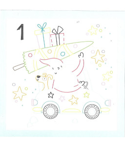 Mes coloriages tout doux, calendrier de l'avent