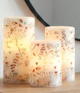 Trio de bougies LED sans flamme