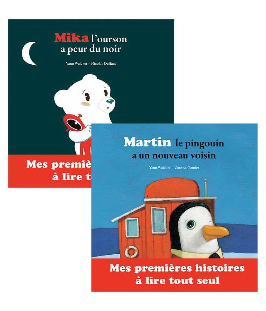 Mika l'ourson a peur du noir - Martin le pingouin a un nouveau voisin