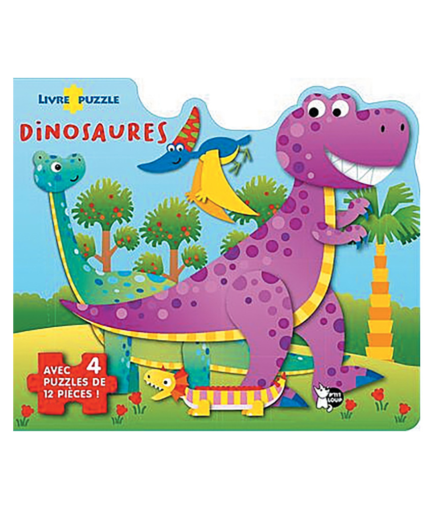 Livre puzzle Dinosaures
